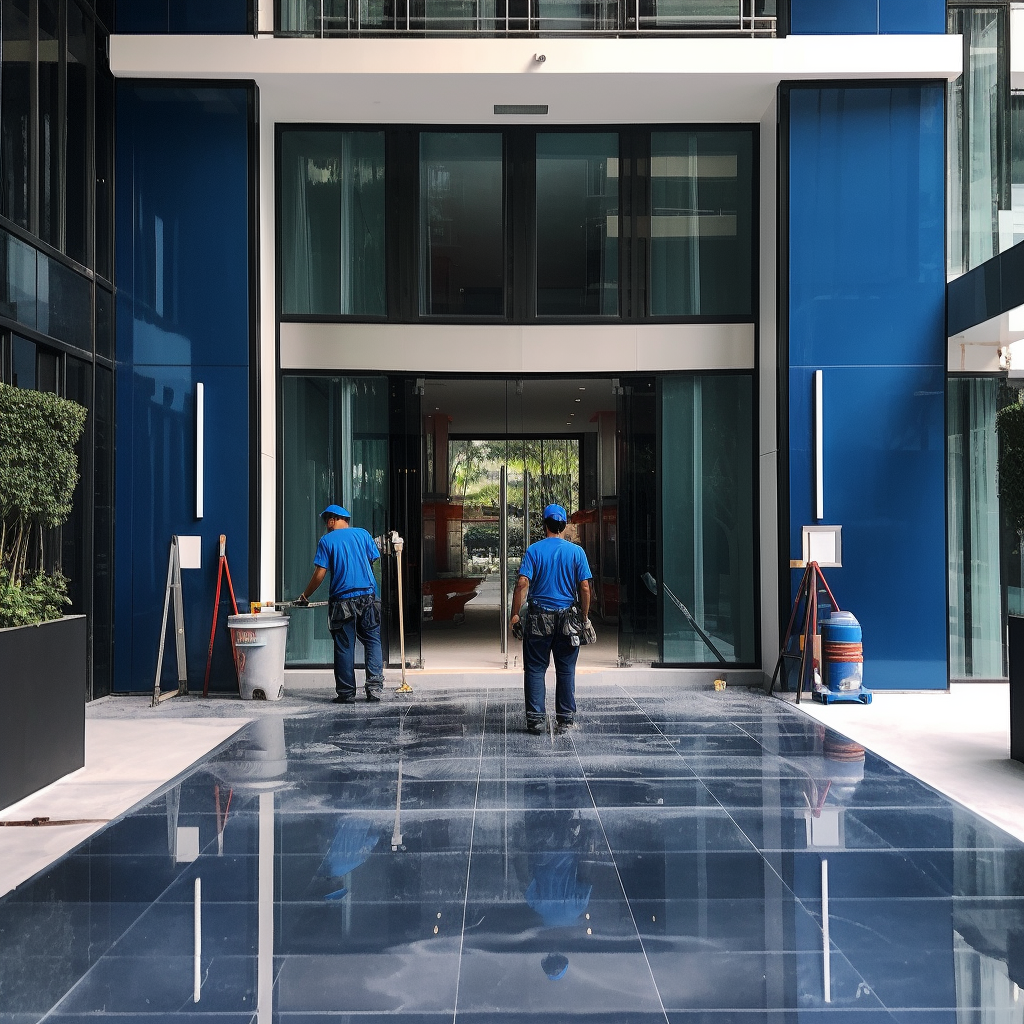 aires communes de immeubles residentiels